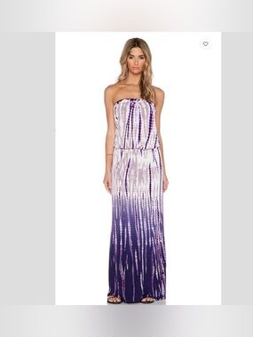 YFB Maxi Dress with Purple Tie-Dye